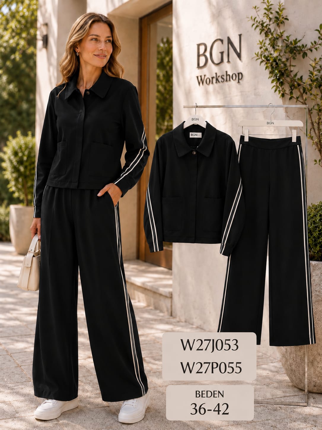 DOKUMA ŞERİTLİ CEKET - W27J053