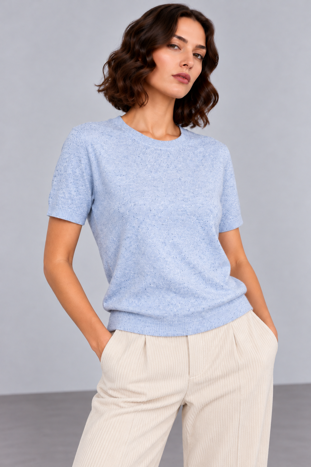 color:MELANGE BLUE